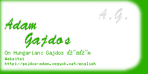 adam gajdos business card